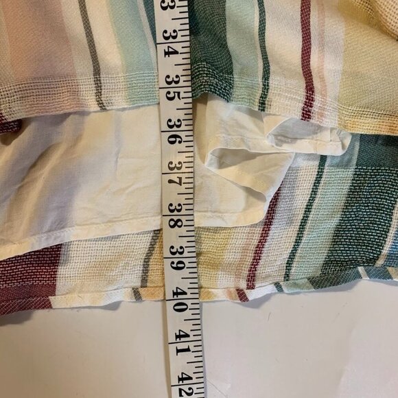 Rails‎ Women's Becca Cusco Striped Long Sleeve Surplice Tie Waist Mini Dress M - Picture 12 of 12